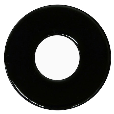Midwest Fastener Flat Washer, For Screw Size 1/4" , Steel Black Chrome Finish, 12 PK 34402